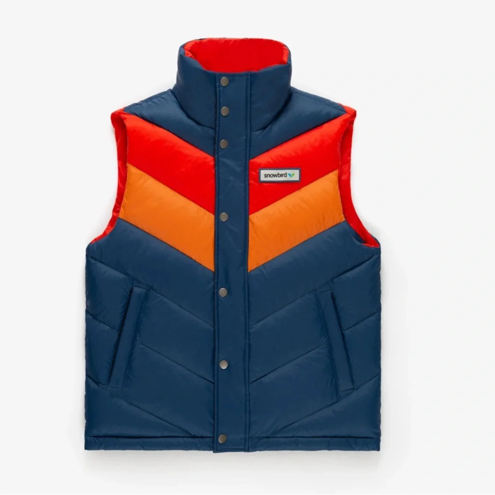 Snowbird Vintage Style Vest Men size Small .
New with out tags.